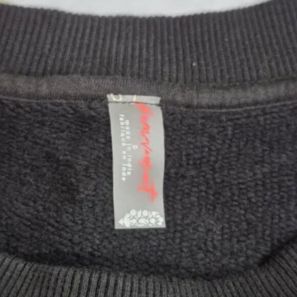 Free People Movement Sweatshirt Tank Pockets Oversized Small Black Logo NEW - Picture 13 of 13